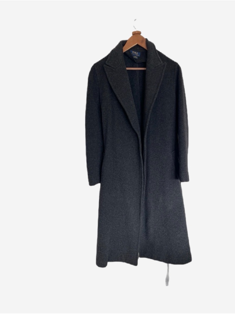 Ralph Lauren Wool Overcoat, charcoal, small